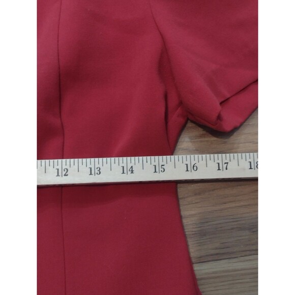 Vtg Forever 21 Dress Women's Stewardess Mini Large RED - Picture 14 of 14